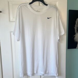Nike Men's Dri-fit White Short Sleeve Tee